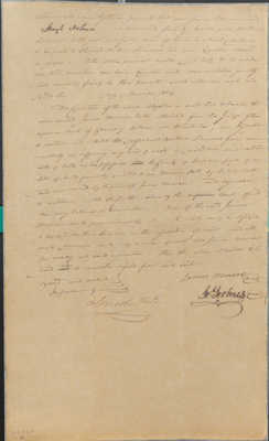 Obligation Note signed by Monroe and Holmes in favor of Skinner, November 1824 - Page 1