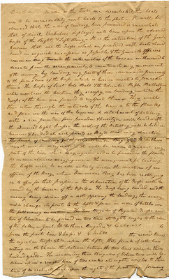 William Henry Harrison battle orders, ca. October 1813