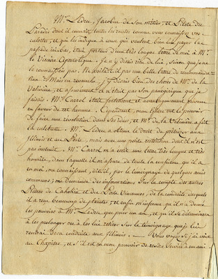 Letter from Barthelemi Tardiveau to St. John de Crevecoeur, 19 January 1789