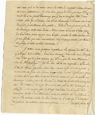 Letter from Barthelemi Tardiveau to St. John de Crevecoeur, 15 January 1789