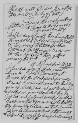 Letter from Lewis Harvey, 8 November 1894 [LE-41402]