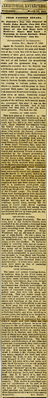 Newspaper Clippings, 1884 - "From Eastern Nevada"