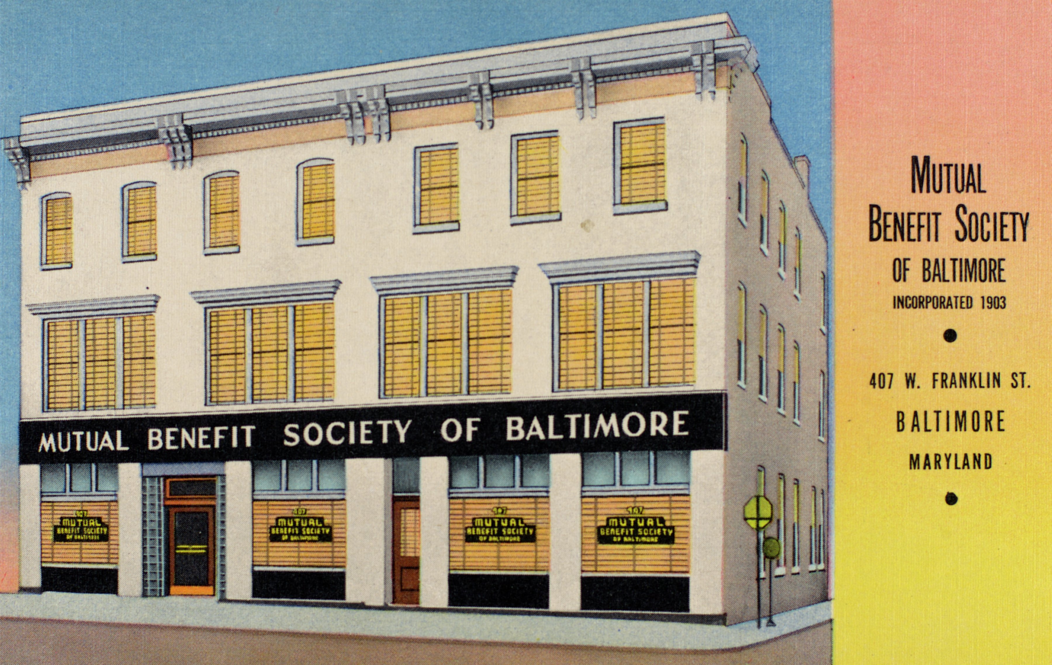 Mutual Benefit Society of Baltimore Collection- Reginald F. Lewis Museum, Death Register