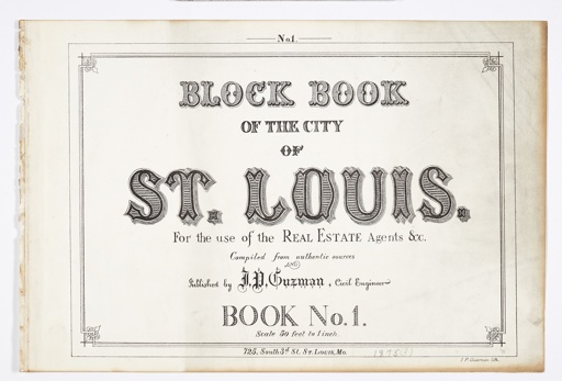 St. Louis City Block Books, 1876